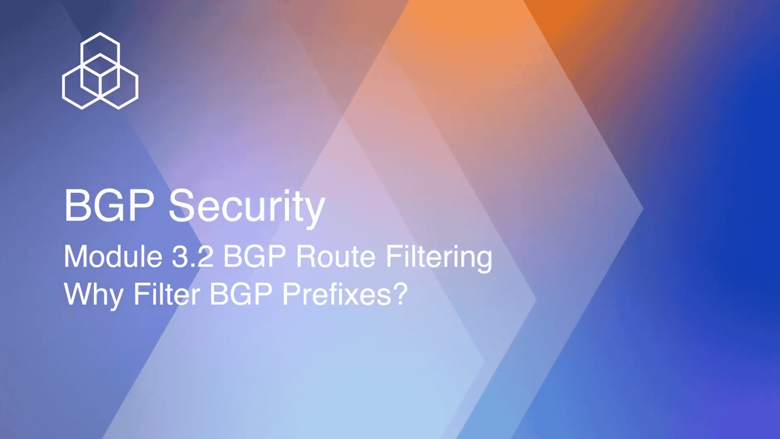 Why filter BGP prefixes?